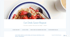 Desktop Screenshot of eatdrinksavorrepeat.com